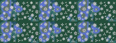 Çiçekler suluboya eskiz deseni. Raster Stili kumaş deseni.