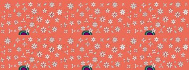 Çiçek arkaplan. Çiçek kompozisyonu. Doğa. Raster deseni. Çiçek kolajı. -turuncu ve nötr çiçekler. Küçük çiçekte güzel desen var..