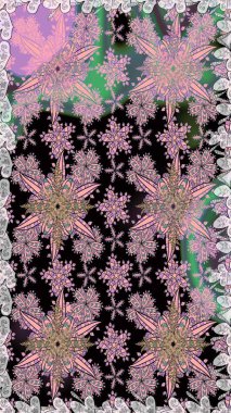 Renkli Bahar Temalı Kusursuz Arkaplan. Düz Çiçek Elementleri Tasarımı. Güzel çiçek deseni. Tarafsız renklerde çiçekler.