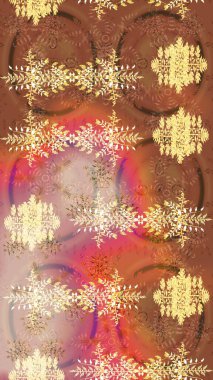 Düz kar karalama ikonları, kar taneleri kahverengi, bej ve pembe renkli siluetler noel afişi, kartlar. Yeni yıl kar tanesi. Güzel soyut kar taneleri raster tasarımı..