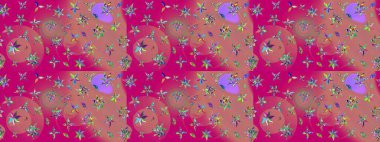 Raster şirin suluboya çiçek desenleri çiziyor. Kartlar, davetiyeler, tarih kartları ve daha fazlası için kullanılabilir. Büyük bir suluboya çiçek seti..