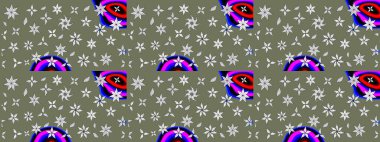 Raster suluboya çiçek deseni, narin çiçekler, yeşil çiçekler, tebrik kartı şablonu. Güzel kumaş deseni.