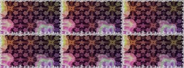 Düz Çiçek Elementleri Tasarımı. Güzel çiçek deseni. Renkli Bahar Temalı Kusursuz Arkaplan. Kahverengi renkte çiçekler.