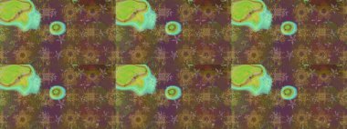 Raster deseni. Süslü kumaş deseni. Çiçekli çiçek deseni, suluboya..