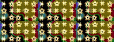 Raster illüstrasyonu. Kahverengi renklerde. Anti-stres için Raster soyut şablon sayfası.