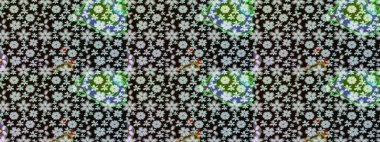 Güzel kumaş deseni. Küçük çiçekteki sevimli çiçek deseni. Raster illüstrasyonu. Güzel karalamalı çiçek deseni çiz..