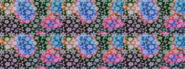 Düz Çiçek Elementleri Tasarımı. Raster çiçekli arka plan. Güzel kumaş deseni. Güzel eskiz şekli. Renkli Yaz Temalı eskiz kalıbı. Yazdır.