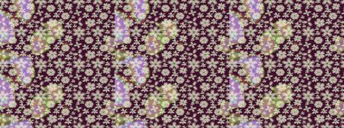 Çocuk stili. Düz Çiçek Elementleri Tasarımı. Renkli Bahar Teması eskiz kalıbı. Çiçekli çizim raster arkaplanı.