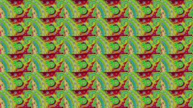 Eskiz arkaplan modeli. Raster - stok. Yapraklı çiçekler ve yeşil renkli papatya çiçekleri..