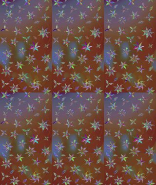 Çiçek kompozisyonu, el boyası, hassas şablon. Üst manzara, yumuşak stil. Kahverengi renkte manzaralı çiçek deseni. Sevgililer günü ve tebrik kartı konsepti için şık bir davet.