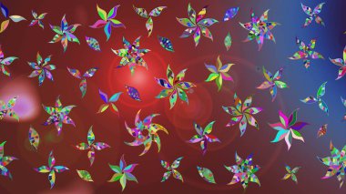 Güzel kumaş deseni. Raster suluboya deseni, narin çiçekler, kahverengi çiçekler, tebrik kartı şablonu..