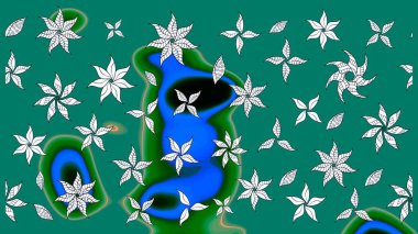 Vadinin mavi renkli çiçekleri. Eskiz arkaplan modeli. Suluboya, elle çizilmiş. Raster - stok.