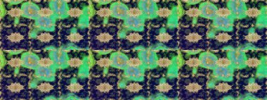 Skeç raster arka planı. Şık bir grafik desen. Duvar kâğıdı barok, İspanyol kumaşı. Çiçek deseni. Yeşil renklerdeki altın elementler.