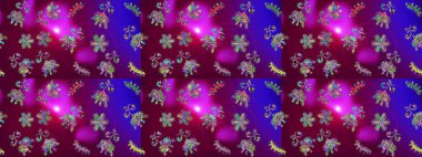 Kar taneleri deseni. Noel Kar Taneleri Arkaplanı. Raster illüstrasyonu. Raster Noel soyut renkli arka plan ve tatlı kar tanesi. Şirin Desen.