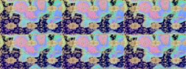 Duvar kâğıdı barok, İspanyol kumaşı. Skeç raster arka planı. Şık bir grafik desen. Çiçek deseni. Mavi renklerdeki altın elementler.