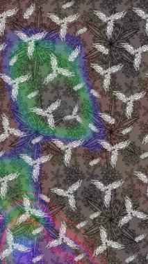 Yumuşak, bahar çiçekli arka plan. Kahverengi renkli çiçekler. Raster çiçek desenli ve çiçekli..