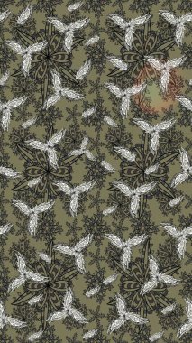 Gri renkli çiçekler. El çizimi. Çiçekli eskiz deseni. Suluboya çizimi.