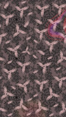 Küçük çiçekte güzel bir desen. Moda baskıları için zarif bir şablon. Motley illüstrasyonu. Robot resim. Küçük renkli çiçekler. Çiçekli bahar çiçekleri.