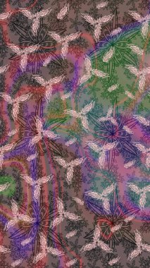 Çiçek arkaplan. Kahverengi renklerde. Raster illüstrasyonu. Çiçekli tebrik kartı. Doğum günü kartı ya da düğün davetiyesi. Suluboya çiçek buketi.