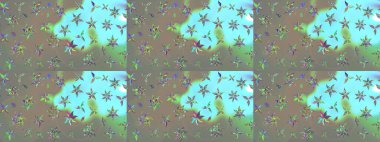 Raster deseni. Çiçekli çiçek deseni, suluboya. Küçük çiçekte güzel bir çiçek deseni..