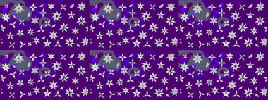 Yaz çiçekleri teması. Klasik çiçekler. Suluboya resim taklit Raster çizimi. El çizimi, soyut ve süslü elementler. Mor renkler.