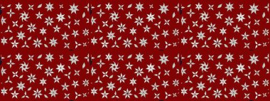 Şirin çiçekler. Raster Moda kumaş deseni. Çizgi çizimi deseni.