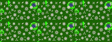 Raster stili kumaş deseni. Çiçekler suluboya çizim deseni.