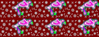 Çiçekli karalama şeklinde Raster çiçek deseni. Nazik, narin çiçek arkaplanı. Hoş renklerde çiçekler.