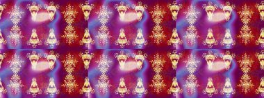 Raster illüstrasyonu. Kar tanelerinin soyut arkaplanlı Noel şablonu. Altın renkler. Noel ve Yeni Yıl moda baskıları için tatil tasarımı.