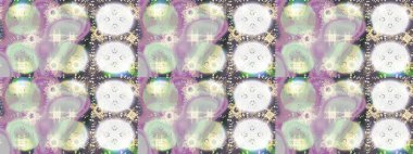 Tasarım için Damask çizim kalıbı. Bej, gri ve nötr renklerde altın elementlerle Raster çizim deseni.