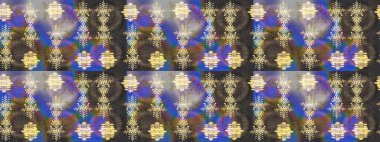 Soyut kar taneleri arkaplanda izole edilmiş düz dizayn. Raster illüstrasyonu. Kar taneleri deseni. Raster kar taneleri arka planda. Kar tanesi renkli desen.