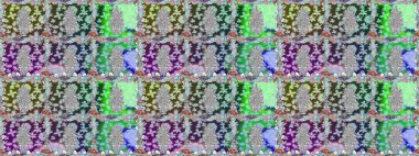 Raster illüstrasyonunda kusursuz çiçek deseni. Renkli Bahar Temalı Kusursuz Arkaplan. Düz Çiçek Elementleri Tasarımı. Tarafsız renklerde çiçekler.