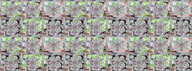 Raster güzel kumaş deseni. Soyut zerafet çiçek arka plan ile seamless modeli.