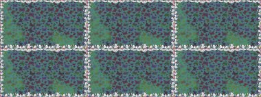 Raster illüstrasyonu. Mavi renklerdeki renkli kelebeklerin kusursuz arka planı. Tekstil, duvar kağıtları, web sayfası arkaplanları, yüzey dokuları için mükemmel.