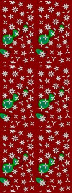 Çiçek desenli çizim. Güzel kumaş deseni. Düz Çiçek Elementleri Tasarımı. Asya tekstil tarzında. Renkli Bahar Teması eskiz kalıbı. Raster illüstrasyonu.