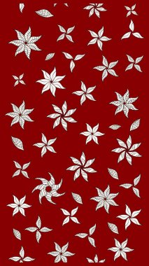 El çizimi Raster çizimi. Çizim çiçek deseni duvar kağıdı, web sitesi arka planı, ambalaj kağıdı, davetiye, broşür, afiş veya web sitesi için kullanılabilir. Karalama elementleri.