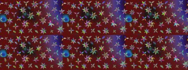 Renkli kırmızı çizim kalıbı. Elle çizilmiş sonbahar çiçeği deseni. Doodle tarzı. Kırmızı renkte çiçekler. Tekstil ve kapak tasarımı için mükemmel.