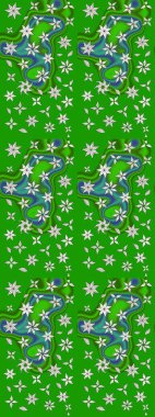 -yeşil çiçekler. Doğa. Raster deseni. Küçük çiçekte güzel bir desen var. Çiçek kolajı. Çiçek arkaplan. Çiçek bileşimi.