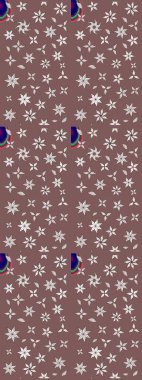 Küçük bir çiçekte eskiz deseni. Hoş bir çiçek geçmişi var. Güzel kumaş deseni. Raster illüstrasyonu.