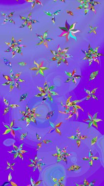 Raster stili kumaş deseni. Çiçekler suluboya çizim deseni.