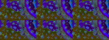 Eski moda arka plan. Raster illüstrasyonu. Desen, çizim, çiçek sınırı. Çiçek çelengi. Kıvırcık, parlak örgü. Güzel, pürüzsüz kumaş, tuval..