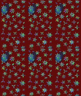 Eski usul küçük çiçekli şirin bir eskiz deseni. Kumaş, duvar kağıdı ve kağıt üzerine baskı yapmak için gelişen arka plan. Moda arka planında parlak buketler. Raster illüstrasyonu.