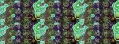 Renkli arka planda izole edilmiş kar tanelerinin düz tasarımı. Kar taneleri deseni. Kar tanesi süsleme deseni. Kar taneleri arka planda. Raster illüstrasyonu.