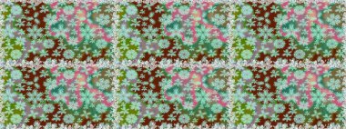 Tarafsız renklerde çiçekler. Kusursuz. Raster illüstrasyonu. Şirin çiçek elementleri..