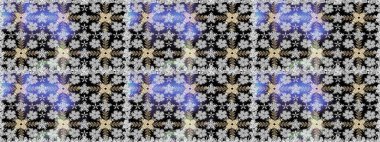 Sevgililer günü ve tebrik kartı konsepti için şık bir davetiye. Gri renkli manzaralı çiçek deseni. Çiçek kompozisyonu, el boyası, hassas şablon. Üst görünüm, yumuşak biçim.