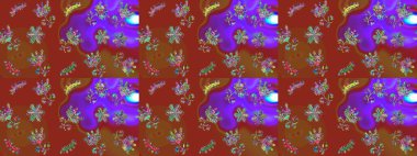 Geleneksel klasik süs. Arabesk ve çiçekli doğu raster desenleri. Arabesk ile klasik desen.