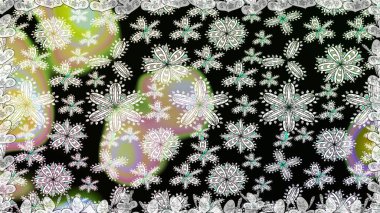 Vadinin çiçekleri siyah renklerde. Raster dikişsiz çiçek deseni.