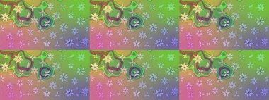 Arkaplan dokusu, duvar kağıdı, yeşil ve nötr renklerde çiçek teması. Kabile sanatı boho baskısı, klasik çiçek arkaplanı. Soyut etnik raster çizim kalıbı.