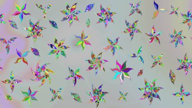 Çiçekli eskiz çizimi. Gri renkli çiçekler. Düz Çiçek Elementleri Tasarımı. Renkli Yaz Teması çizim şablonu.