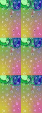 Güzel suluboya yaz çiçekleri deseni..